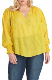 RACHEL Rachel Roy   Lulu Smocked Cuff Blouse   Nordstrom Rack at Nordstrom Rack